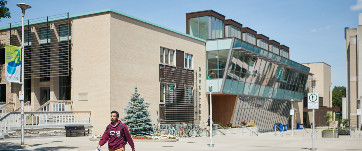 McMaster University Student Centre - Modern building with large slanted windows